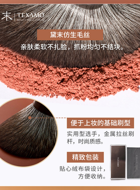 Texamo/黛末眼部刷子柔软全套