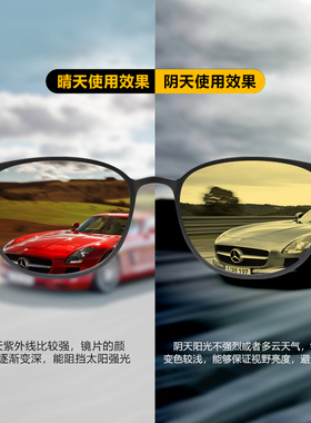 拭目以待墨镜男开车驾驶专用眼镜