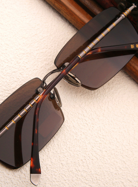 天然水晶东海切边开车近视太阳镜