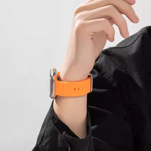 适用applewatch ultra2海洋表带iwatch9苹果S8手表S9 49mm表带 - 图0