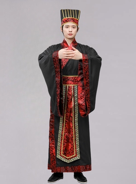 祭祀通赞主持古装帽子古代大臣官员帽三国魏晋汉服帽子成人礼帽子