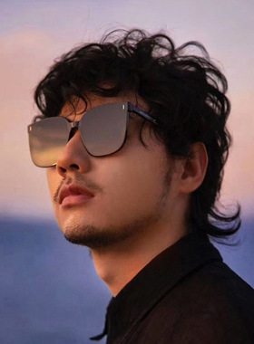 网红新款潮男防紫外线大脸显瘦