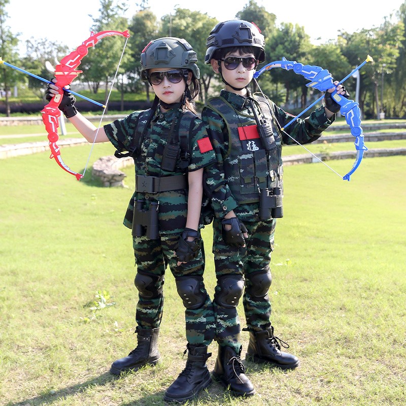 迷彩服套装特种兵军装警装小童幼儿军训服演出服夏季男女孩小学生-图3