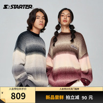 STARTER) headsets sweater lovers and men and women the same 2023 new collage trend easing casual sweaters