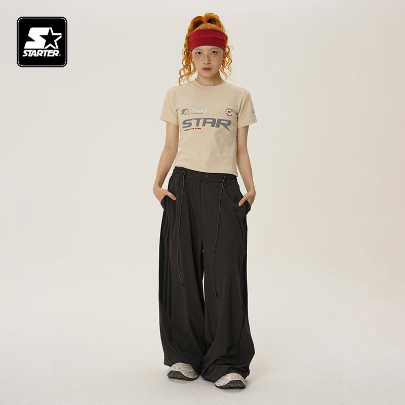 STARTER T恤女款新款宽松显瘦百搭时尚轻薄修身休闲运动短袖上衣,淘宝优惠券,粉丝福利购,淘宝优惠卷