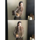 Eco-friendly fox fur imitation fur two-color dyed jacket