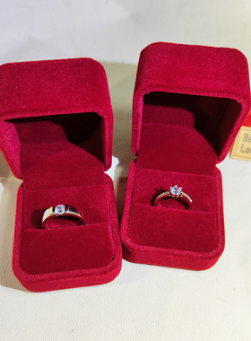 情侣30%镀银日韩可调节对戒