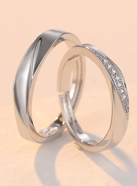 结婚对戒男一对情侣款镀轻奢小众