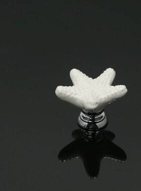 陶瓷拉手橱柜抽屉黑白新款卡通海星欧式家具柜门把手工厂直销