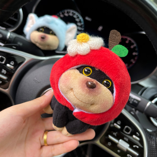 车内饰品摆件可爱蜜蜂狗汽车雨刮器创意怀挡装饰玩偶转向灯高级感 - 图0