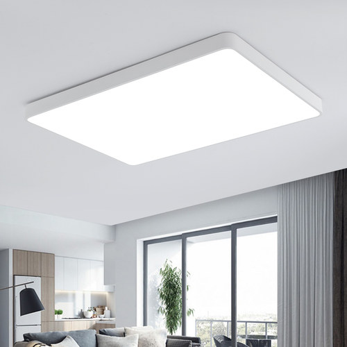 北欧长方形客厅灯2025新款LED主卧室吸顶灯阳台房间广东中山灯具 - 图1