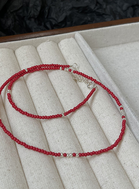 新款简约树脂串珠项链