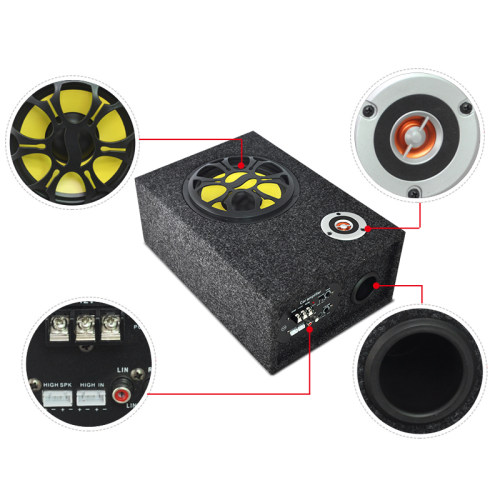 车载低音炮12v24v大功率汽车音箱改装车用喇叭同步播放超重低音炮 - 图3
