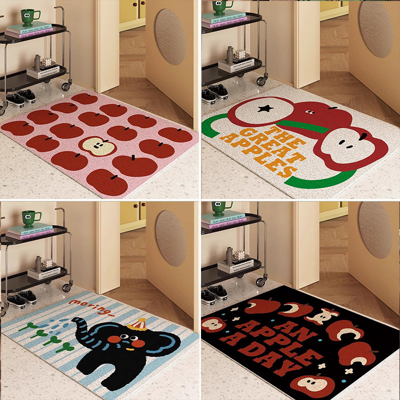 多巴胺入户门地垫可裁剪丝圈家用玄关易打理门外蹭土耐脏防滑脚垫,淘宝优惠券,粉丝福利购,淘宝优惠卷