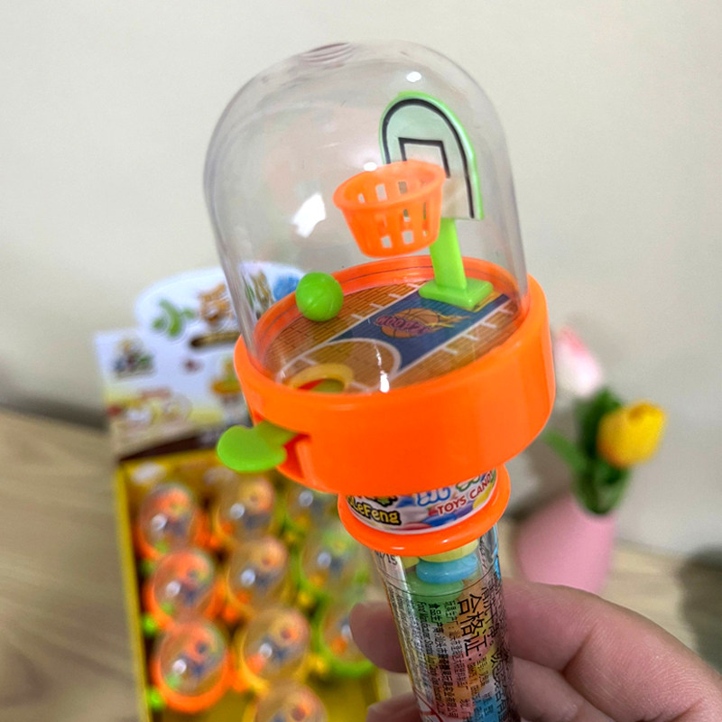 小乐蜂灌篮投篮游戏玩具糖果指尖篮球好玩儿童创意糖玩零食礼物 - 图1