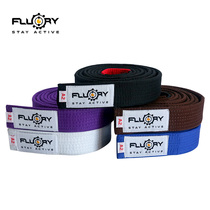 FLUORY Fire Softball Brazil Flexo Belts Professional Juku Clothes Judo Belts Men And Women Adults White Junior Custom