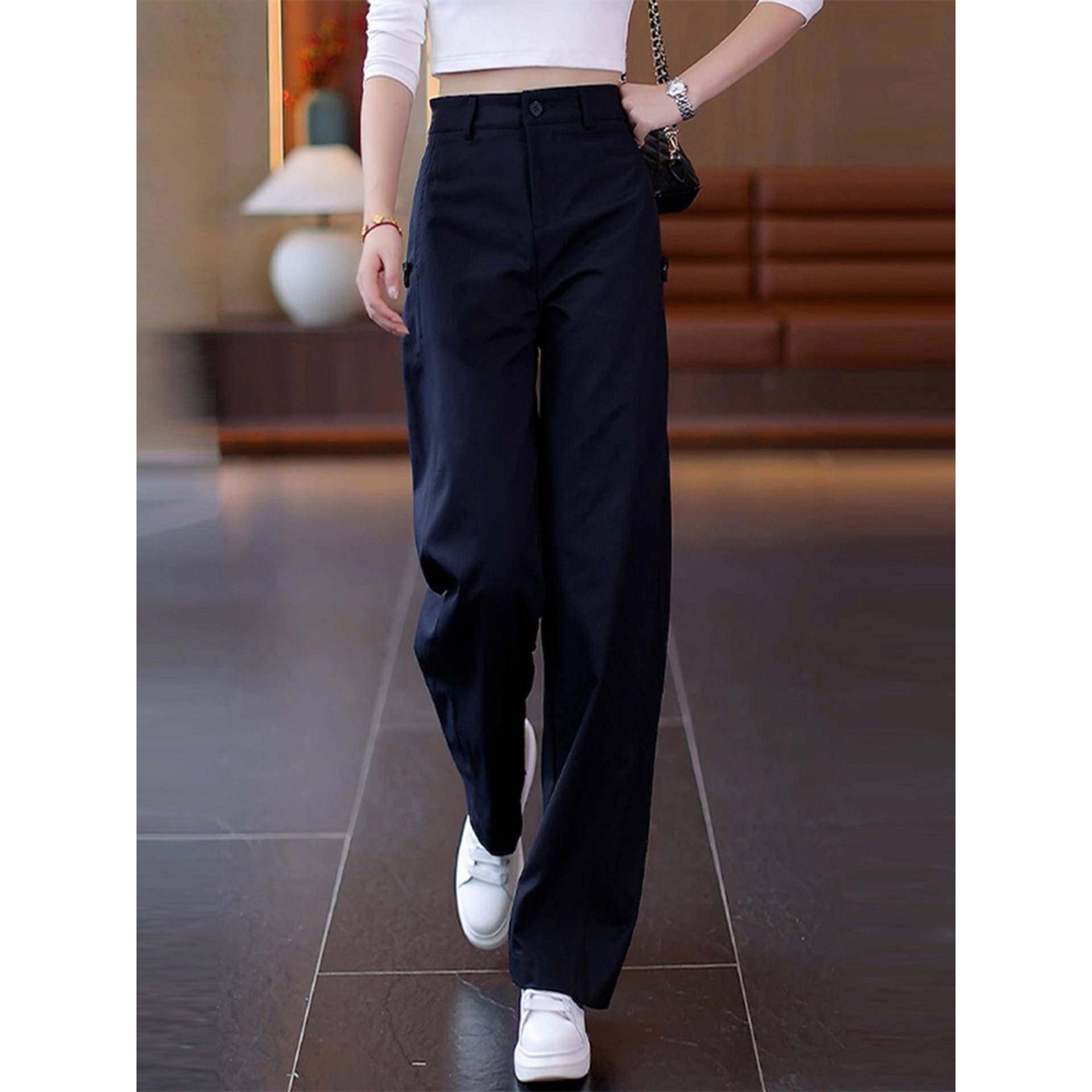 WEI TING军绿色工装裤女2025新款秋季宽松休闲登山裤弯刀阔腿女裤,淘宝优惠券,粉丝福利购,淘宝优惠卷