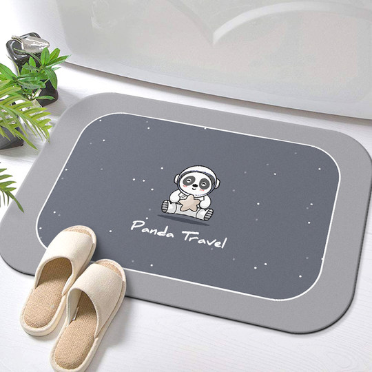 H&A bathroom cartoon cute water-absorbent quick-drying floor mat