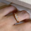 Antique style five stone diamond ring tail ring 925 silver