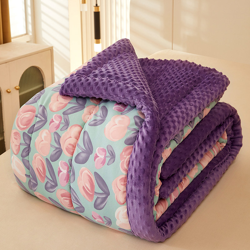 A类全棉豆豆被秋冬被绒被子加厚保暖冬被四季通用单人双人成人被4,淘宝优惠券,粉丝福利购,淘宝优惠卷