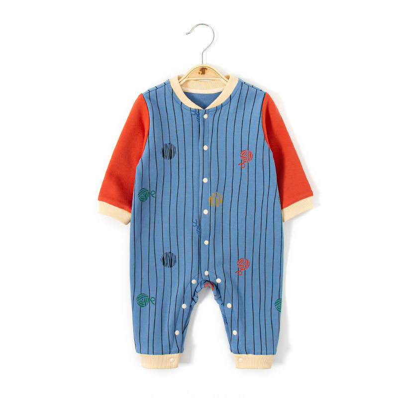 新生儿女宝春秋纯棉爬爬服宝宝睡衣 芒果嘟嘟连身衣/爬服/哈衣