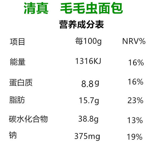 宁夏清真食品早餐毛毛虫面包一整箱营养代餐糕点夹心蛋糕休闲零食 - 图2