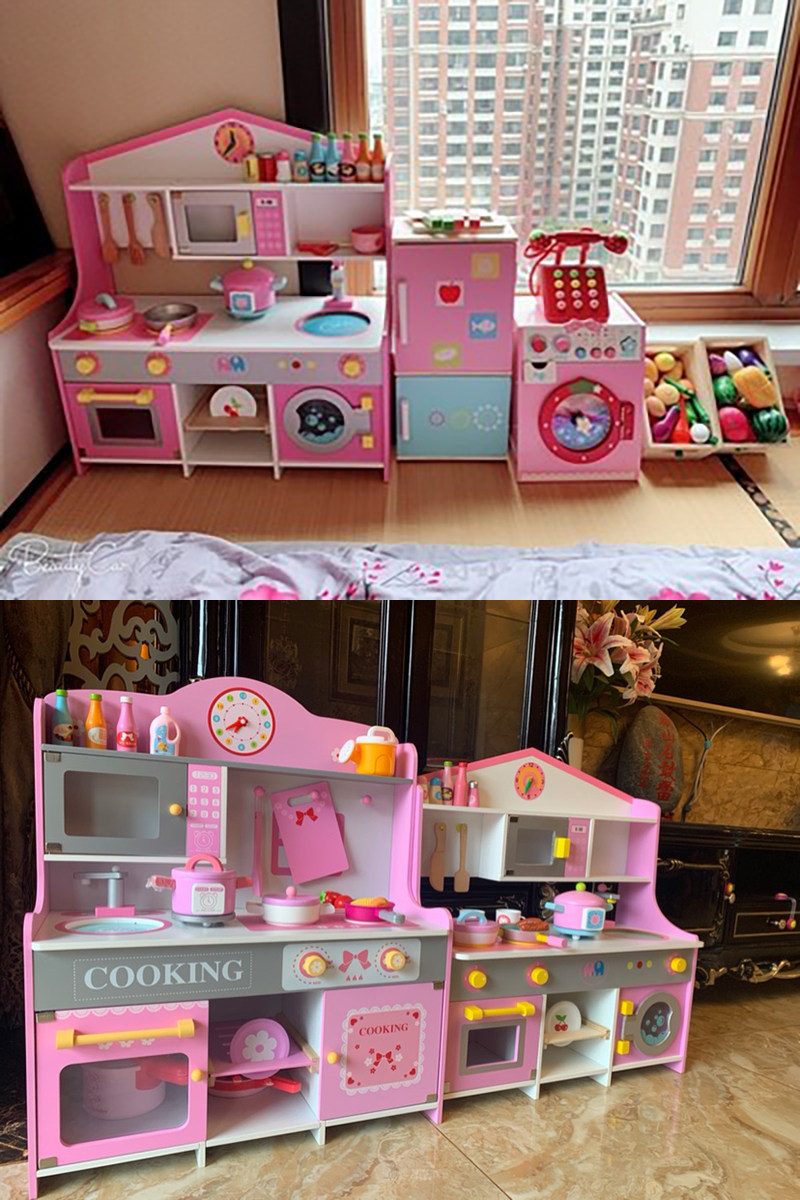 儿童过家家做饭男女孩木制厨房玩具 佳鑫行母婴过家家玩具