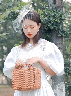 小礼帽旗袍女头饰名媛
