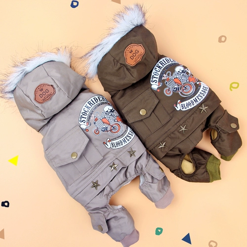 Одежда для собак, чем медведь плюшевые боми снежные маленькие и маленькие домашние животные осень осень и зимние кошки густая одежда