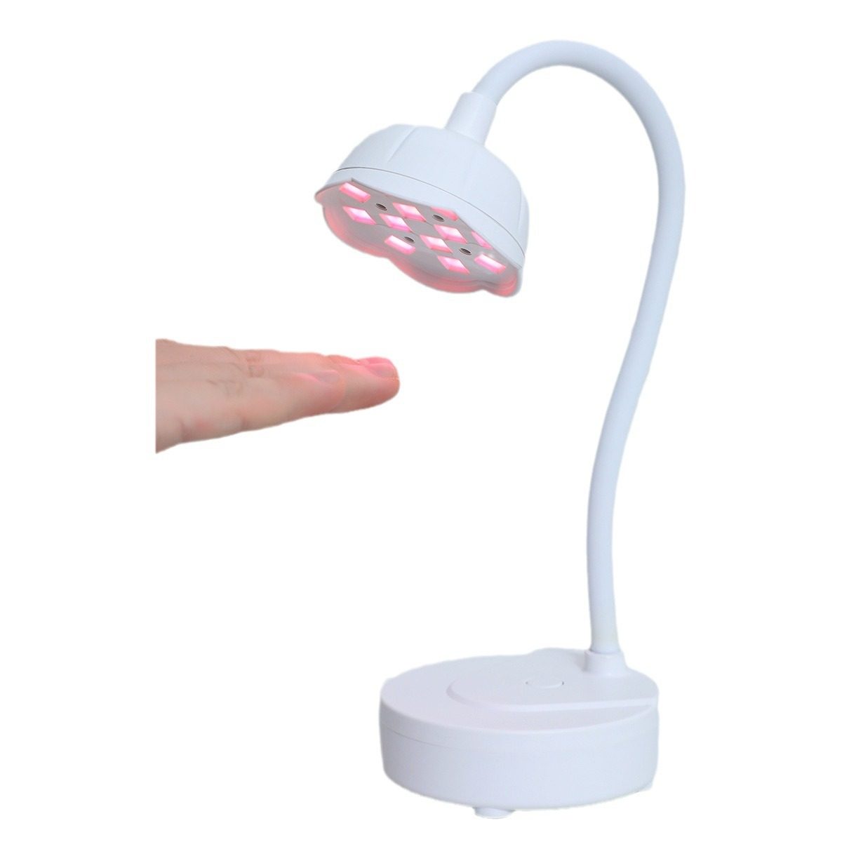 新款 UV-06台式贴片光疗灯 台式美甲灯蓄电式鹅颈无绳uv莲花灯,淘宝优惠券,粉丝福利购,淘宝优惠卷