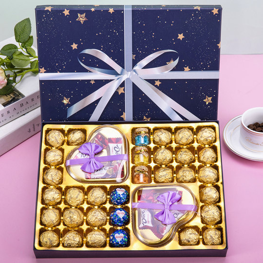 Dove chocolate gift box for girlfriend, New Year, Valentine's Day gift, birthday gift, heart-shaped snacks