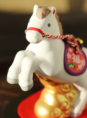 药师窑陶土摆件日式新年礼物手作