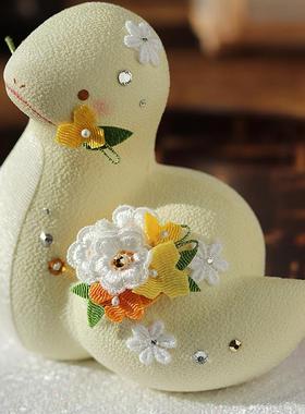 日本原装进口2025蛇年龙虎作娟布淡色招福开运生肖摆件新年礼物