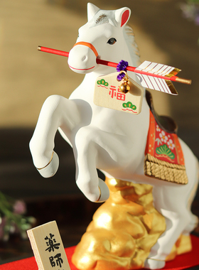 药师窑陶土摆件日式新年礼物手作