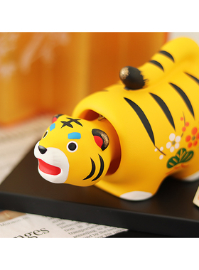 日本药师窑陶土摆件日式桌面可爱