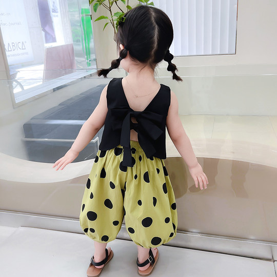 女童套装夏款2025新款洋气夏季童装女宝宝夏装网红儿童时髦两件套