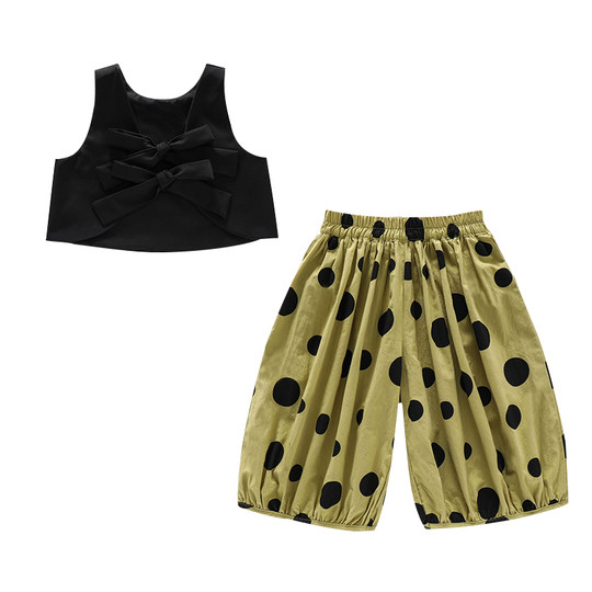 女童套装夏款2025新款洋气夏季童装女宝宝夏装网红儿童时髦两件套