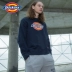 Dickies logo lớn mùa xuân và mùa thu áo len nam cổ tròn mẫu đôi xu hướng áo thun rộng tay áo khoác dài - Cao bồi quần jean nam đẹp Cao bồi