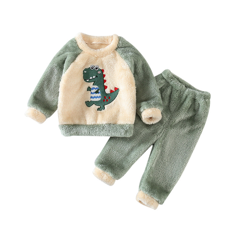 男童珊瑚绒睡衣秋冬儿童卡通家居服保暖套装男宝加厚法兰绒男孩冬,淘宝优惠券,粉丝福利购,淘宝优惠卷