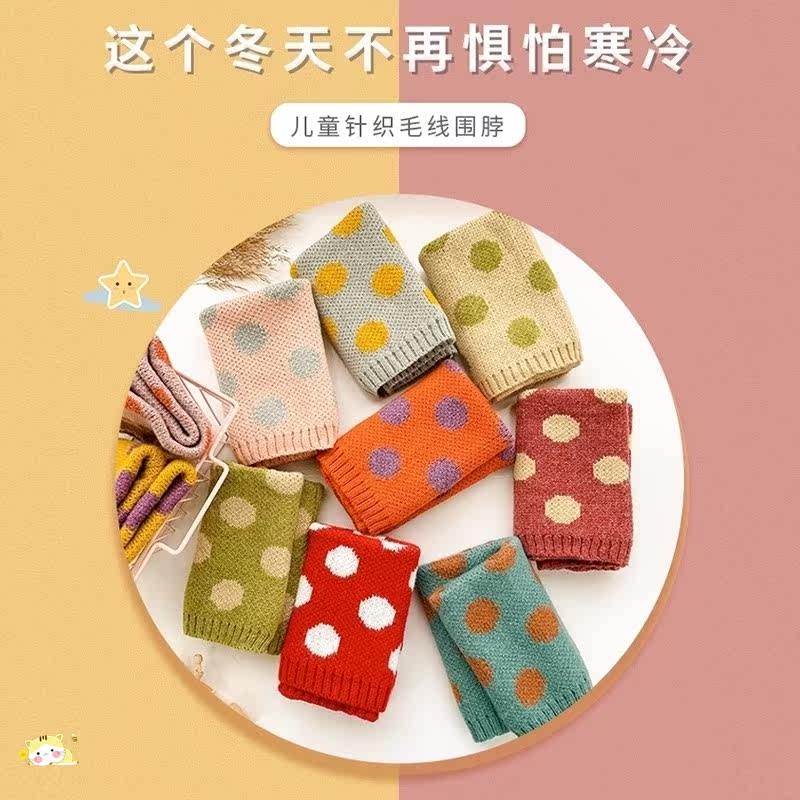 秋冬季棉麻可爱婴幼儿宝宝防风围脖 考味佳佳拓围巾
