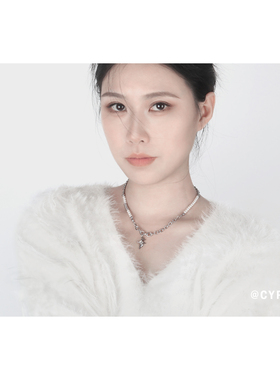 CYPHER 星落珠畔|欧美风中性项链金属拼接嘻哈潮酷小众设计锁骨链