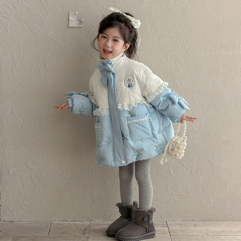 女童羽绒服冬款2025新款洋气女宝宝加厚保暖棉袄儿童冬装棉服外套,淘宝优惠券,粉丝福利购,淘宝优惠卷