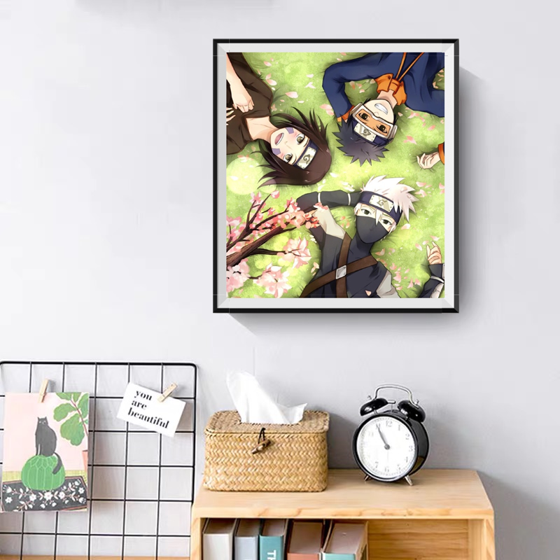 5d贴钻十字绣卡通动漫带土琳卡卡西钻石画手工卧室客厅小幅装饰画,淘宝优惠券,粉丝福利购,淘宝优惠卷