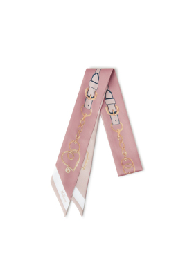 Mulberry链条印花丝巾