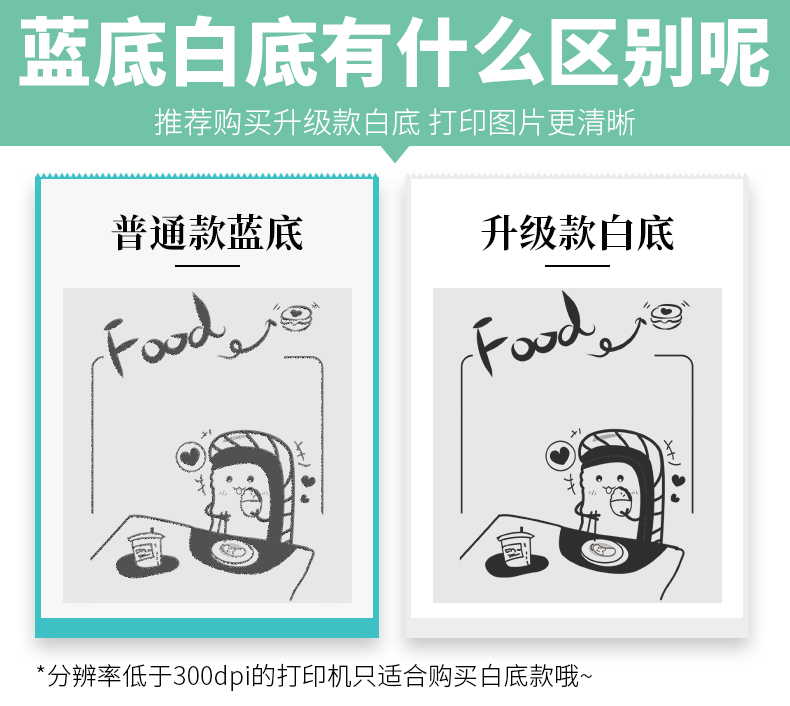 凌龙官方打印纸适用喵喵机打印纸57*30渡边爱立熊P2SP1不干胶白色十年收银错题打印纸错题粘帖手账粘帖纸粘帖 - 图2