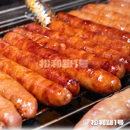 松和路1号®青岛台湾人香肠10条1040g地道台式空气炸锅纯猪肉烤肠 - 图0