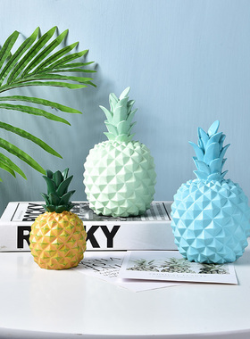 ins风菠萝儿童房储蓄罐装饰品