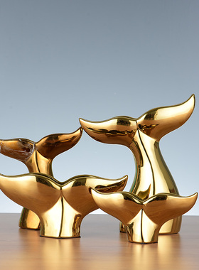 轻奢风陶瓷家居客厅电视柜摆件