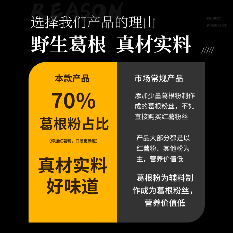 山葛老正宗大别山葛根粉条粉丝纯手工天然野生葛粉正品官方旗舰店