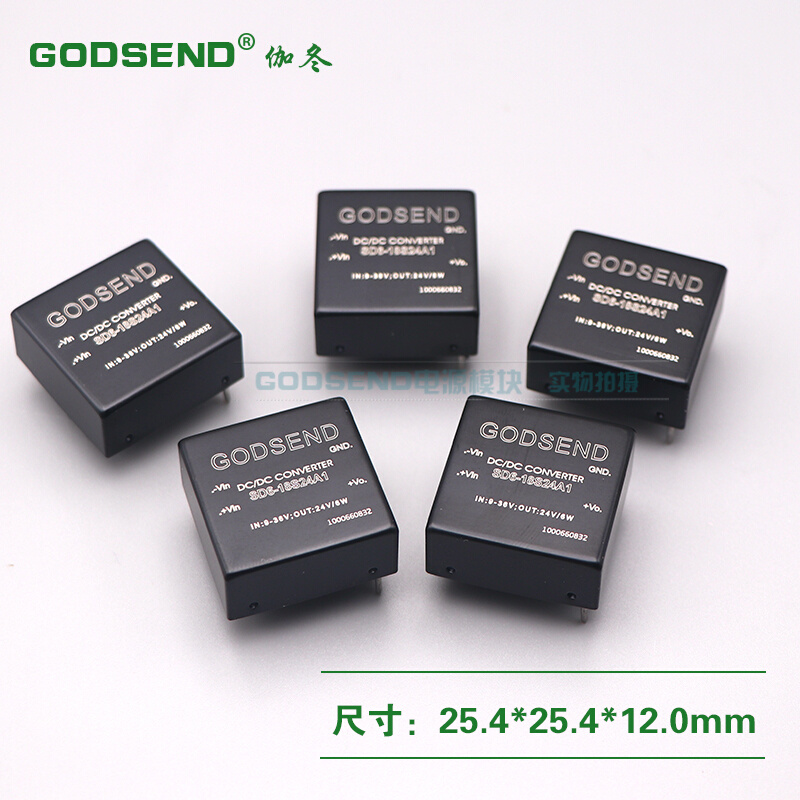 dcdc电源模块9-36V输入12V18V24V转24V隔离稳压SD6-18S24A1功率6W - 图2